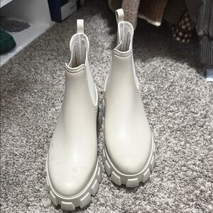 Jeffrey Campbell Off-White Ankle Boots